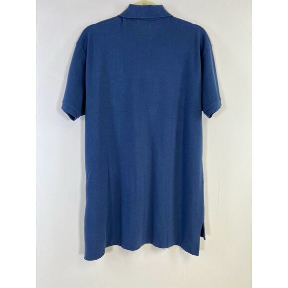 VTG Polo Ralph Lauren Jeans Company Men’s Rugby Polo Shirt Size M Blue White NWT - Picture 2 of 4